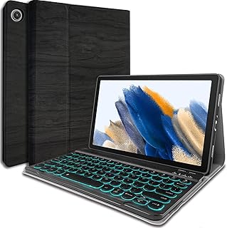 Galaxy Tab A8 10.5" 2022 Backlit Keyboard Case(SM-X200/X205/X207), 7 Color Backlights Detachable Wireless Keyboard Protective Case Cover for Samsung Galaxy Tab A8 10.5 Inch 2022