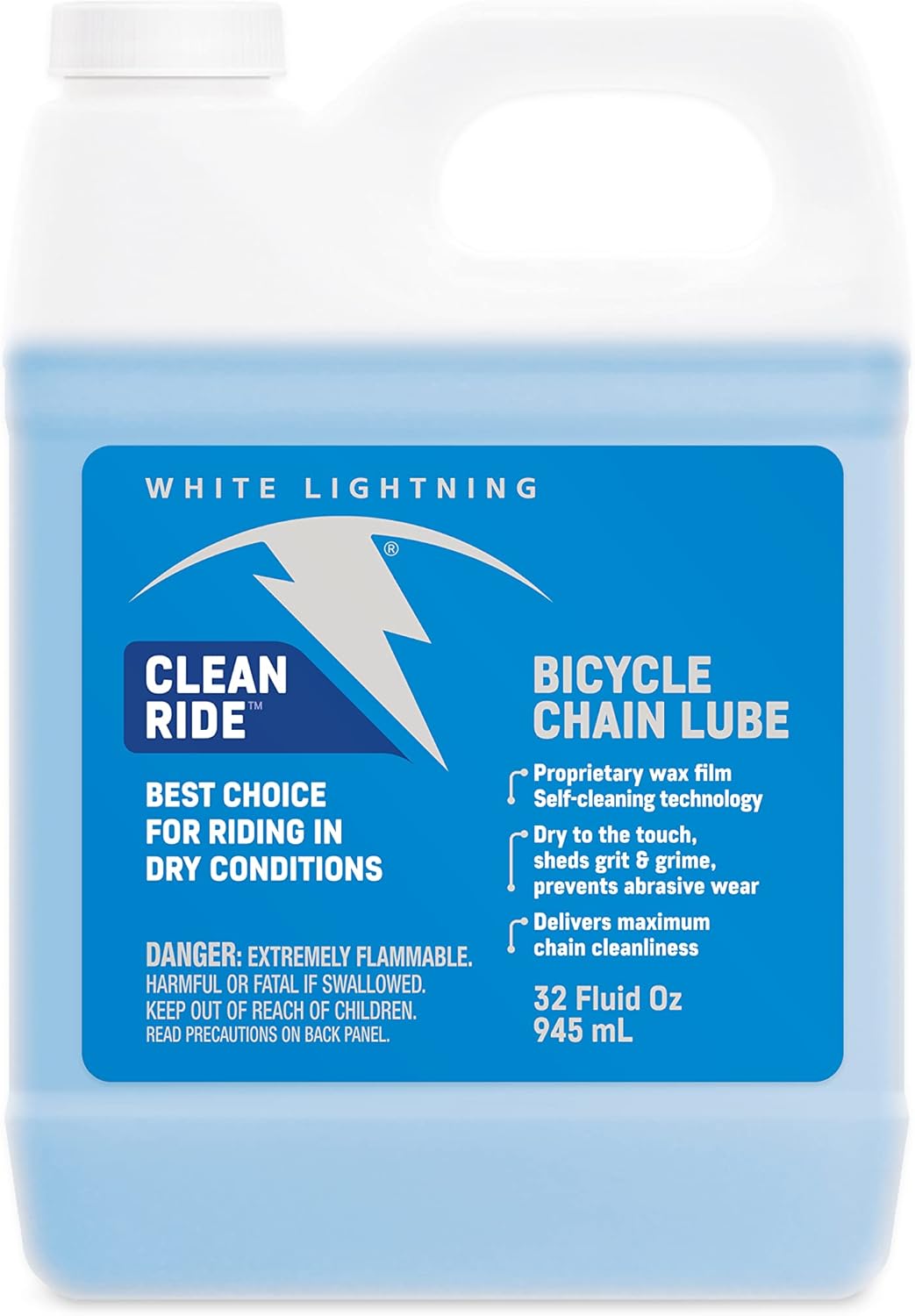 White Lightning Clean Ride Chain Lube Squeeze Bottle