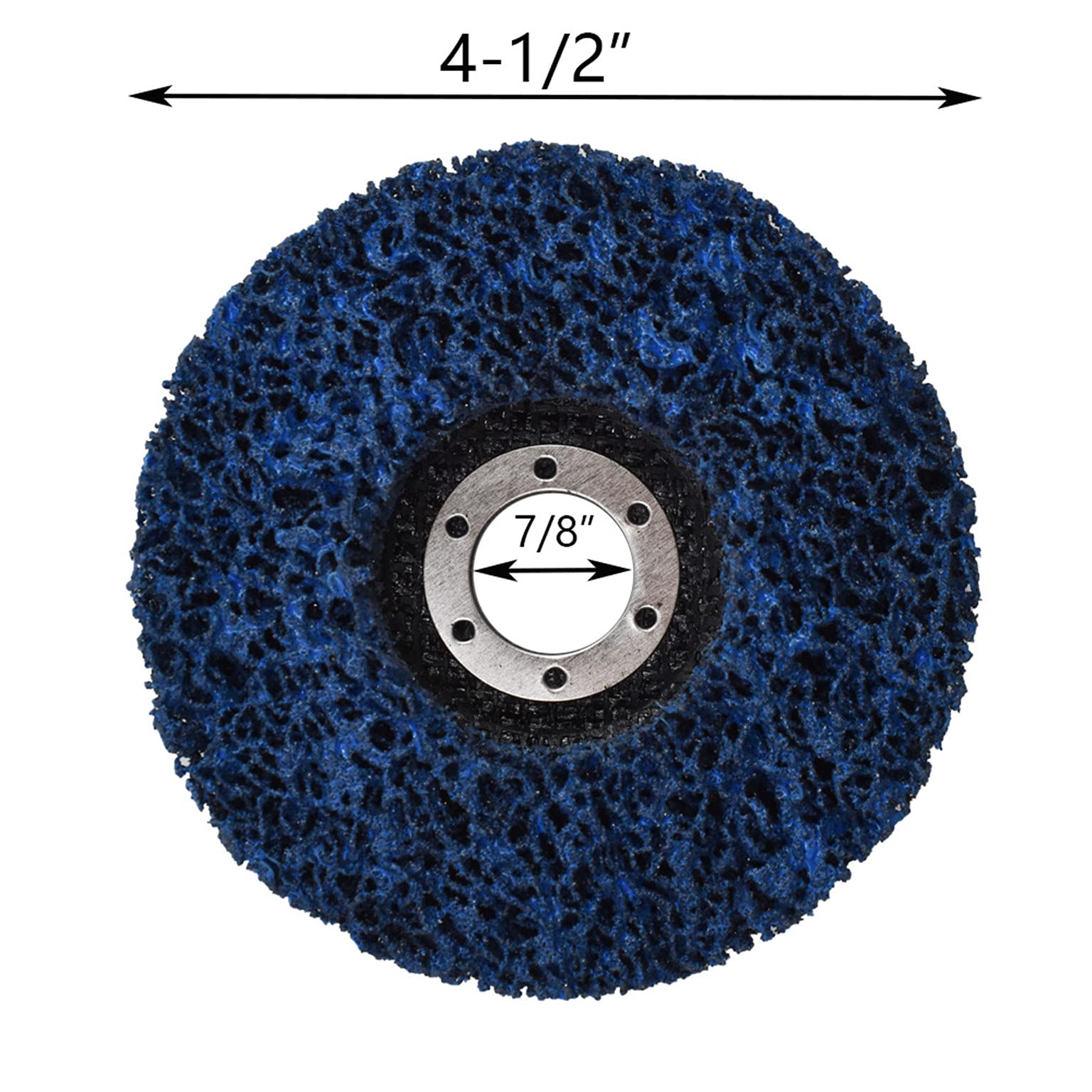 mitoharet 5-Pack Clean and Strip Discs, 4-1/2Inch x 7/8Inch Easy Strip Discs for Clean UP Rust Strips Paint Cleans Welds