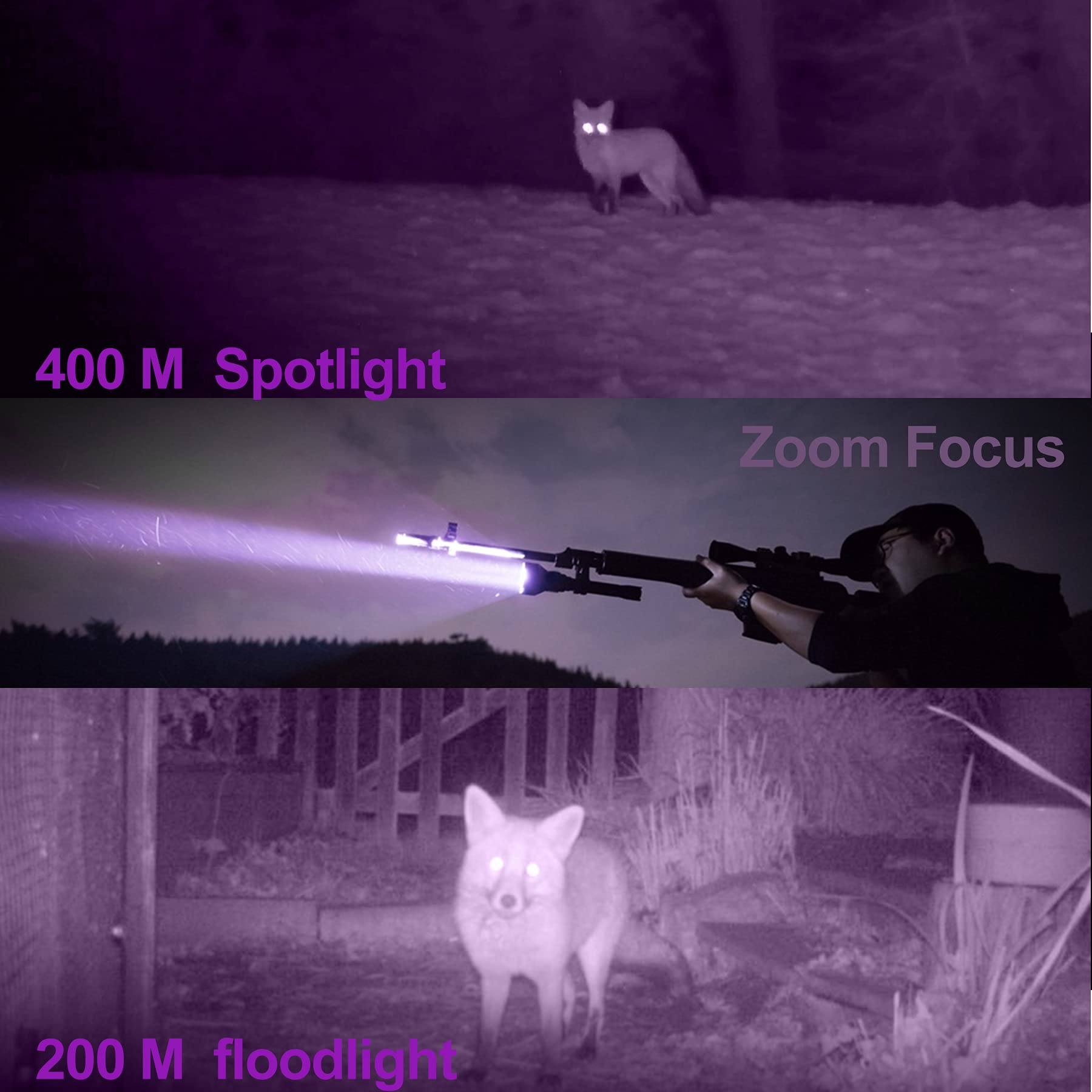 Buy VASTFIRE 940nm Handheld IR Illuminator 5W Pro Long Range Night Vision Infrared Flashlight