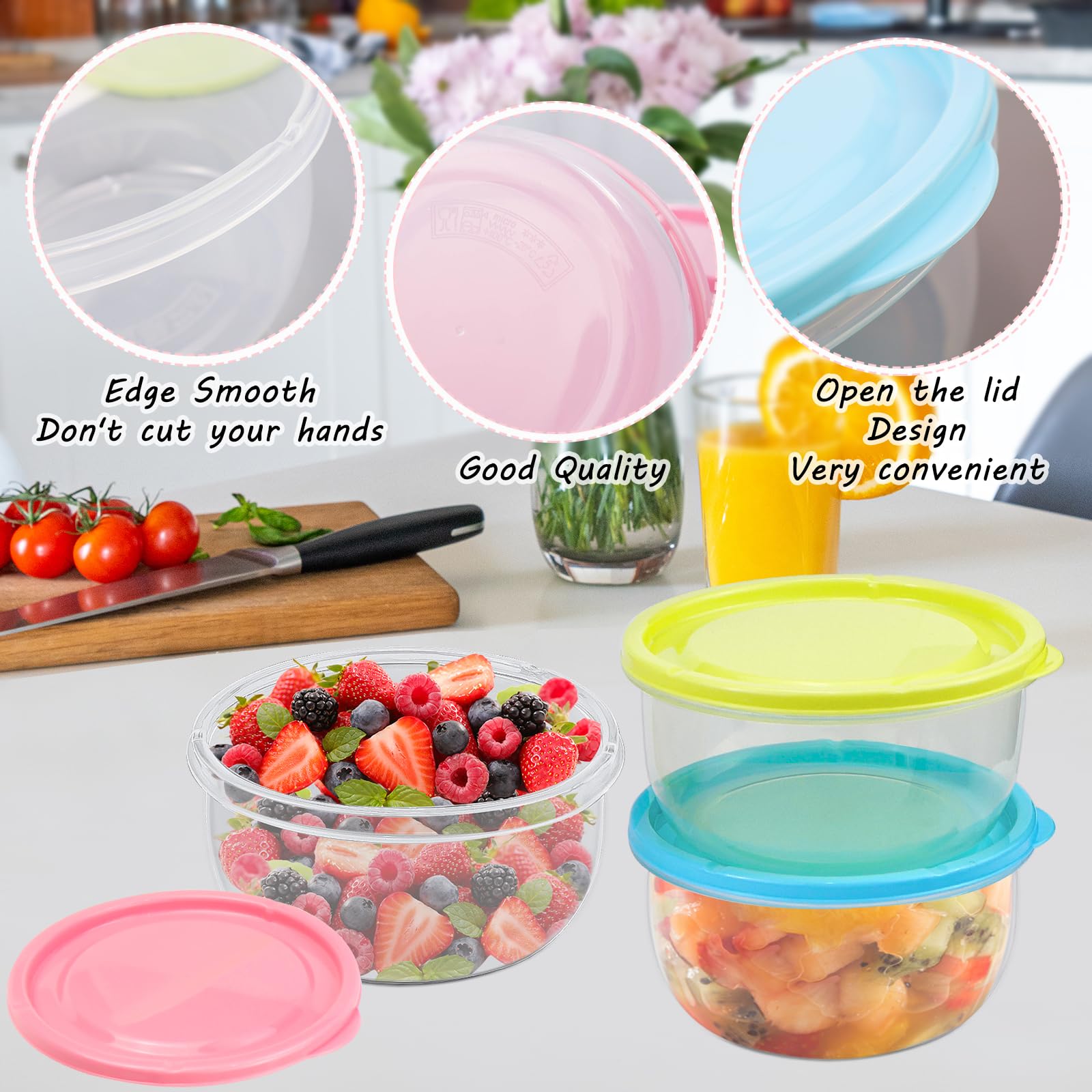 Contenitore Per Lievitazione Impasto - 3 Litri, Trasparente Con Coperchio, Per Pizza E Pane - Foto 4