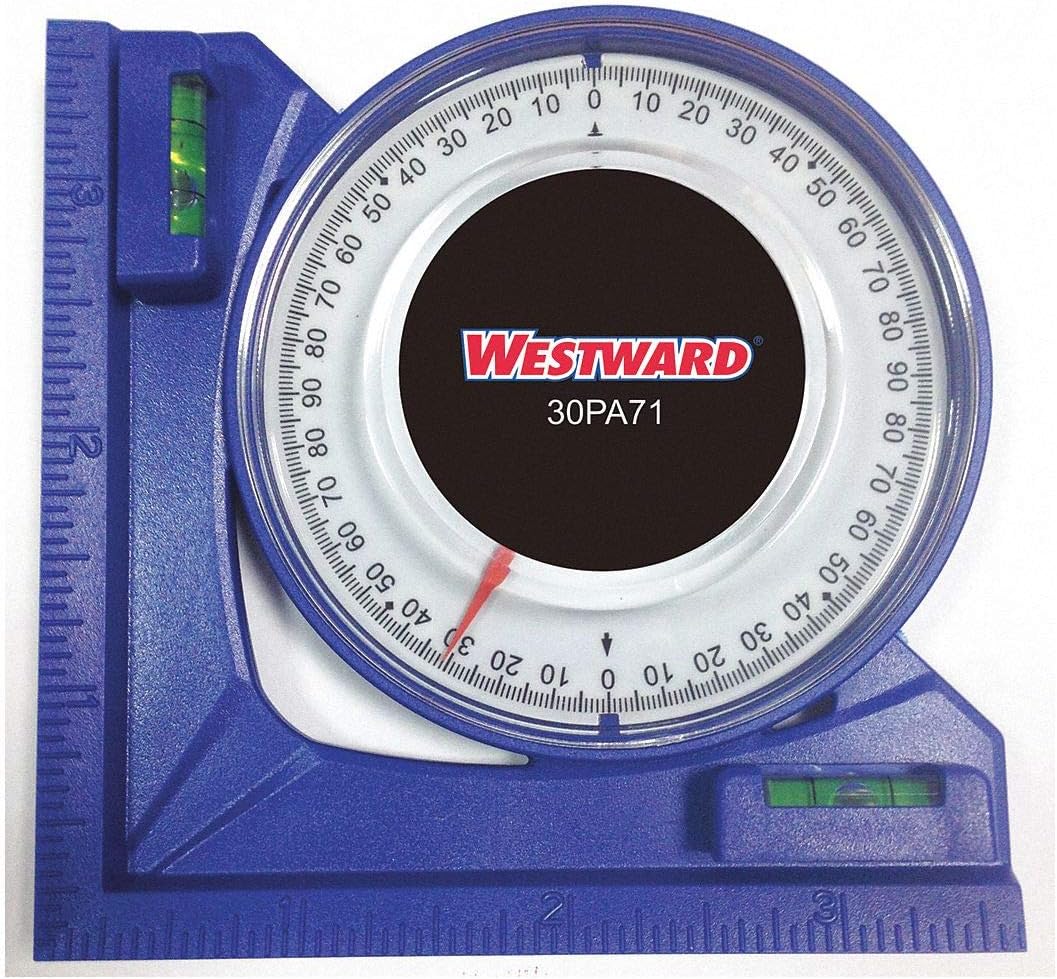 Angle Finder, 90 deg., 3-1/2 in., Blue