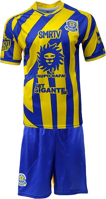 ARZA Mens Mexico La Piedad Home Soccer Kit Uniform Short Sleeve Jersey/Shorts