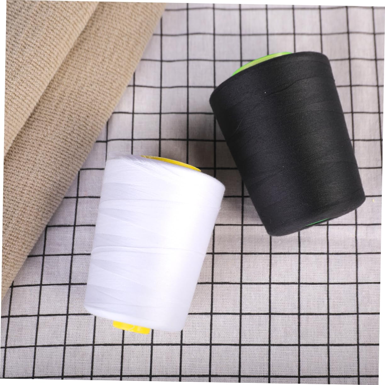 SHINEOFI 3 Series Hilo De Coser Herramientas Negro Jaspeado Acolchado Hilo De Base De Carrete De Bordado Stitching Hilo Para Coser Tela Costura Y Confeccion Línea De Costura 2 Piezas X 3