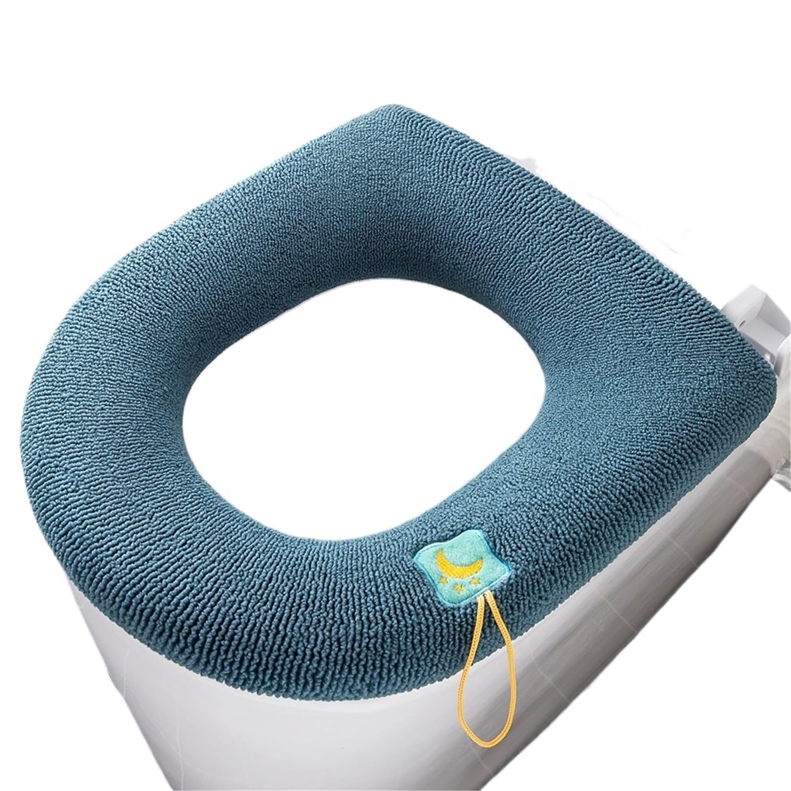 PADGCNOR Soft Toilet Seat Cushion Toilet Seat Cover Mat Bathroom Pad Cushion With Handle Thicker Soft Washable Closestool Warmer Accessories(Blue)