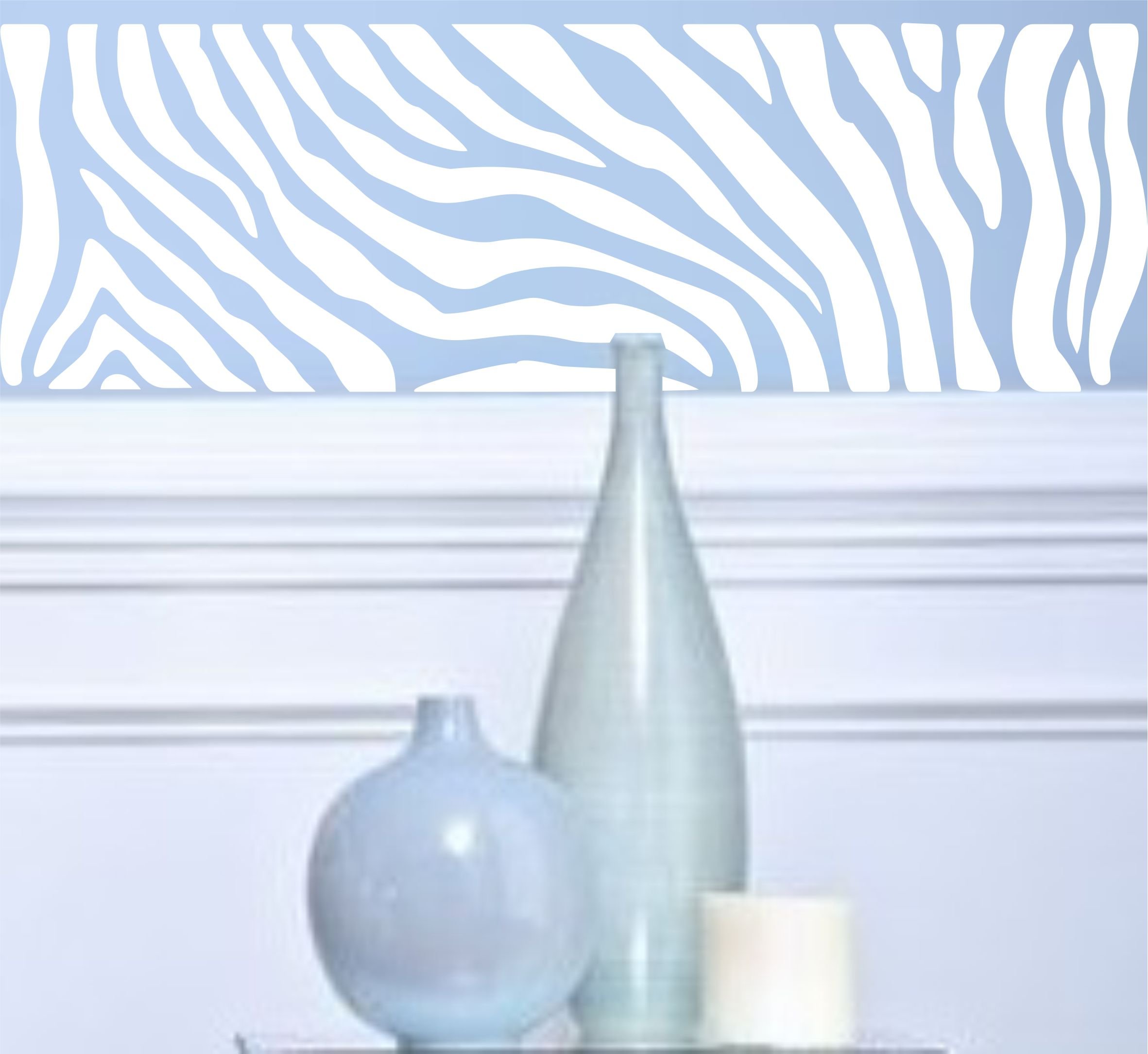 Rainbow Zebra Wallpaper Border