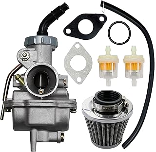 PZ20 Carburetor for TaoTao 125cc 110cc 90cc 70cc 50cc Kazuma Baja 110B NST SunL Chinese Quad 4 Stroke ATV 4 Wheeler Go Kart Dirt Bike Honda CRF50F XL75 CRF80F XR50R with Air Fuel Filter