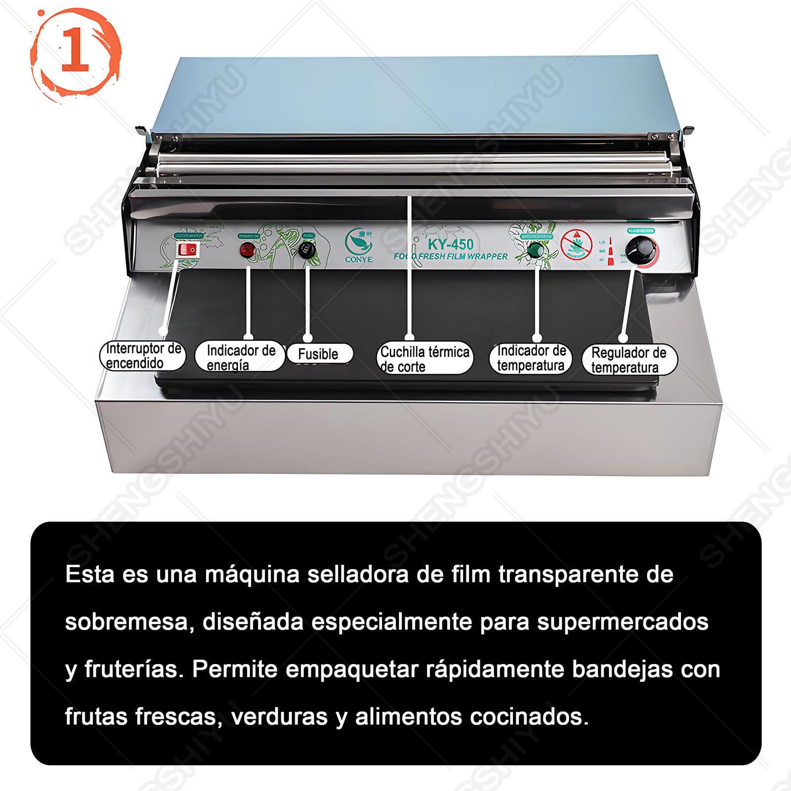 Máquina Envolvedora Manual para Envasado de Alimentos
