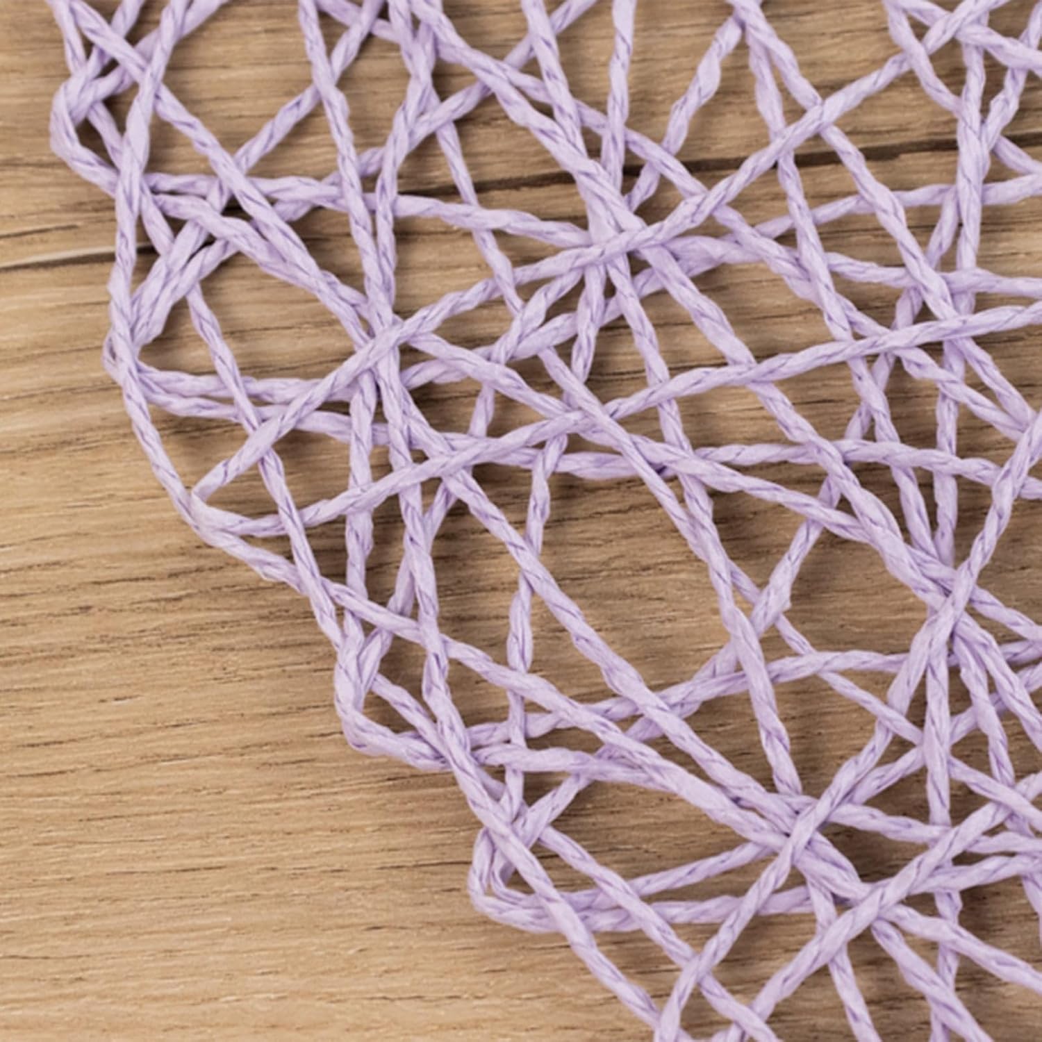 Efavormart 6 Pack Lavender Lilac Woven Fiber Disposable Placemats, Round Table Mats 15"