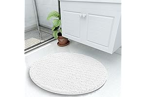 Arotive Circular Bathroom Rug: Indulge in Plush Comfort and Non-Slip Safety