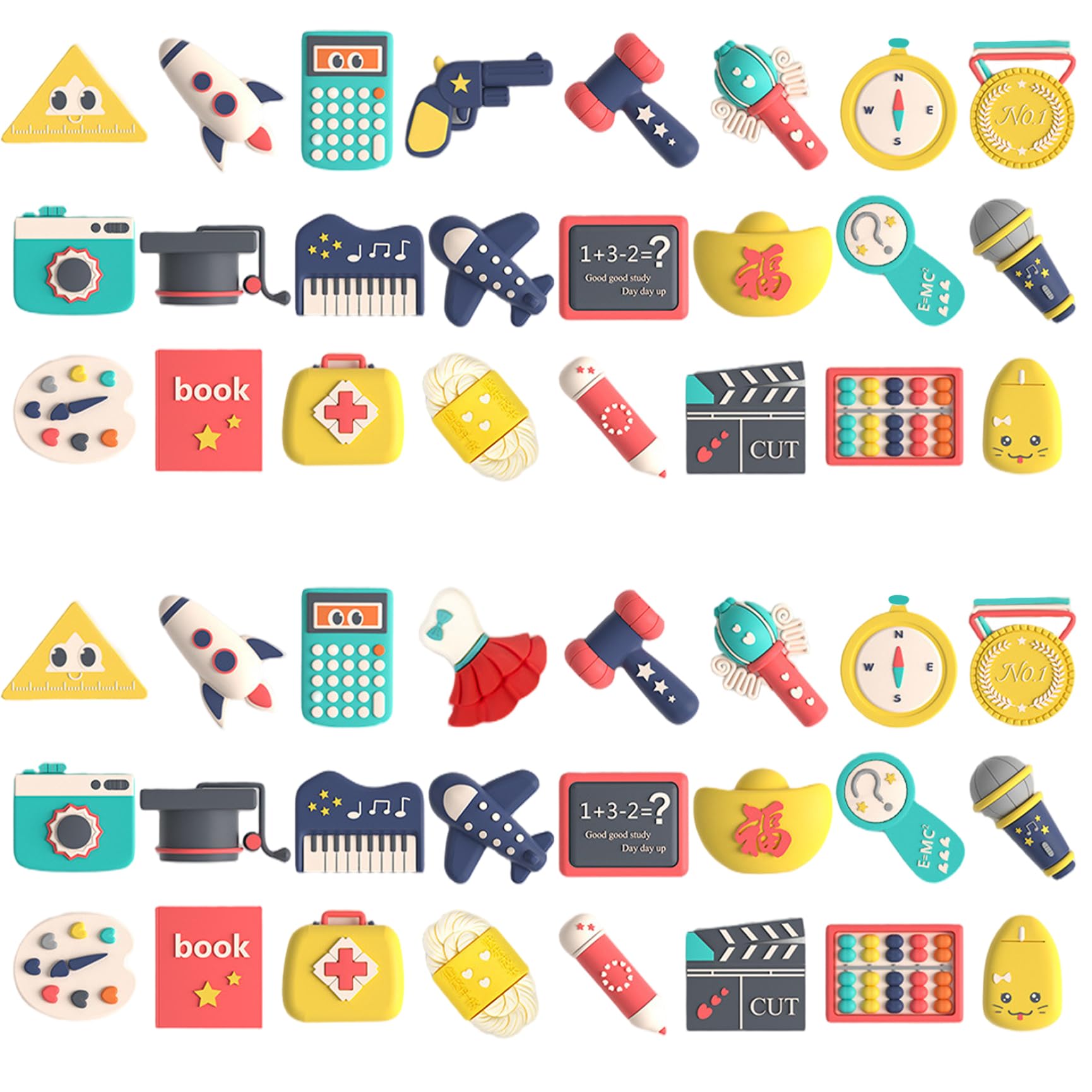 24 Pezzi Set Doljabi Set Sicuro Zhuazhou Articoli Regali di Compleanno Cartone Animato 1 ° Compleanno Doljanchi Tradizionale Giocattoli per Bambini Cerimonia Coreana, Ragazza, 1