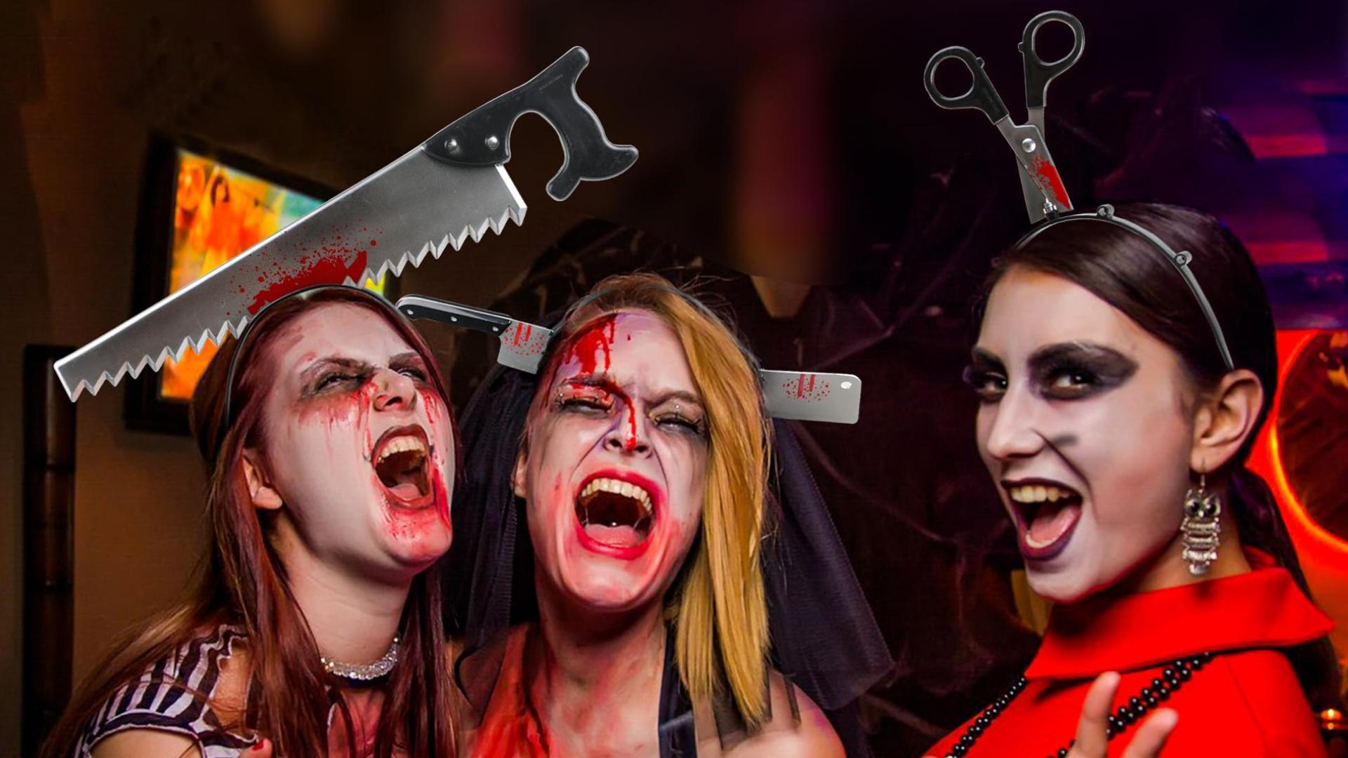 Amazon.co.jp: LOKIPA ハロウィン カチューシャ 6枚セットトリッキー