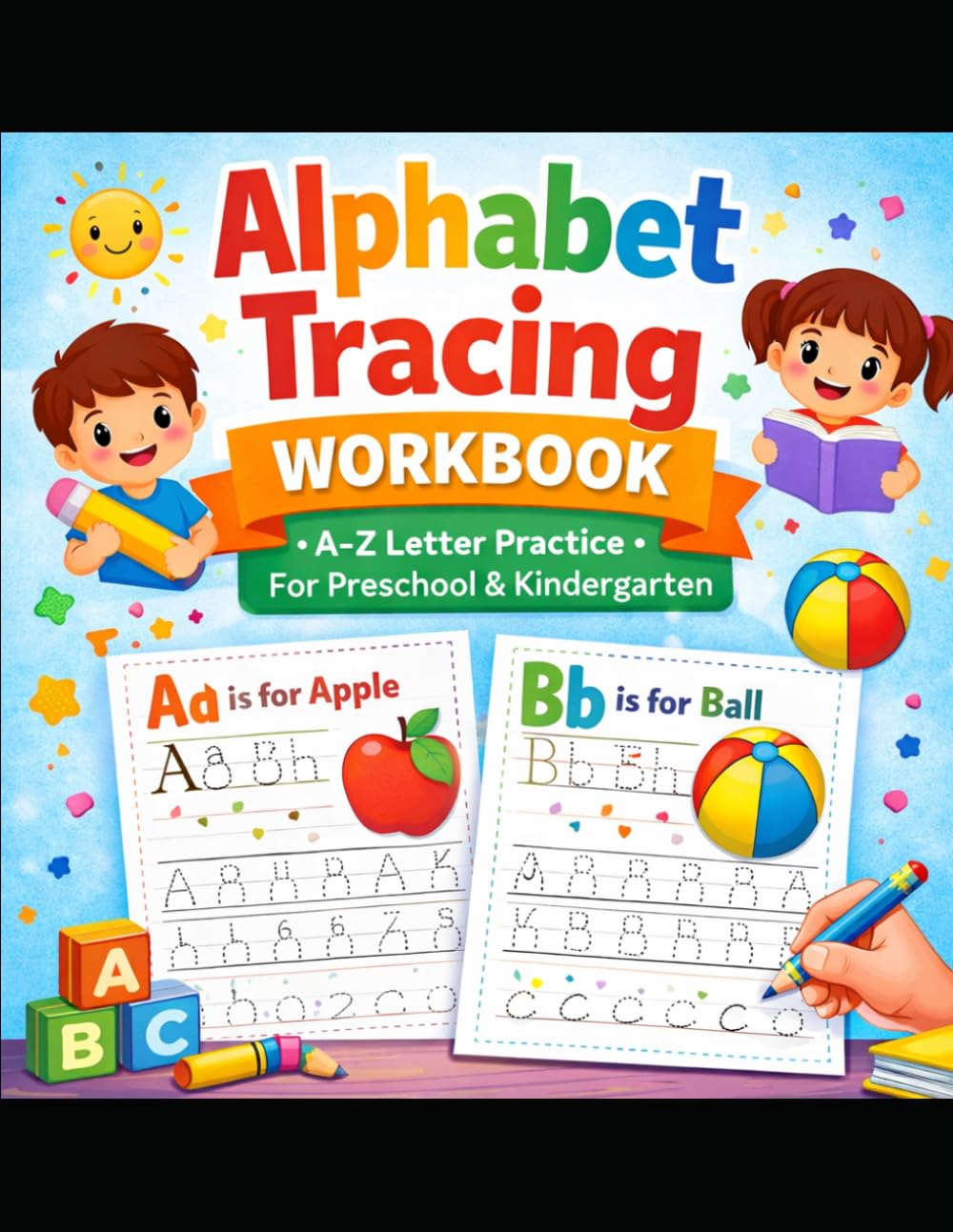 Alphabet Tracing Workbook for Kids: A-Z Letter Practice for Preschool & Kindergarten