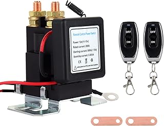 Remote Battery Disconnect Switch - Safego Upgraded Kill Switch Anti-Theft High Current Battery Disconnect Switch for car Truck SUV,RV Dual Remote Control 12V 500A
