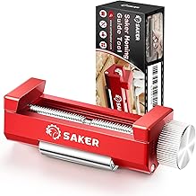 Saker Honing Guide Tool Upgraded - Off-Center Sharpening Holder for Short Woodworking-Chisels and Planes Width 0.2-2.55 inches,RED