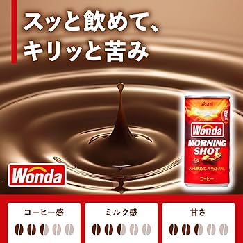 Amazon.co.jp: アサヒ飲料 ワンダ モーニングショット 185g×30本