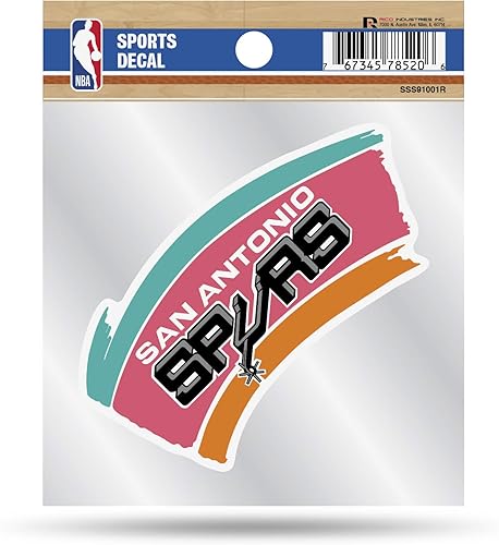 Rico Industries NBA unisex-adult NBA Retro 4x4 Decal