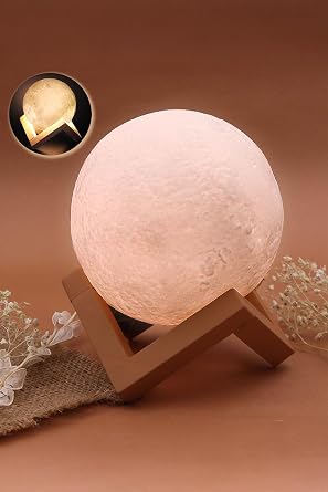 3D Moon Shaped Decorative Night Light