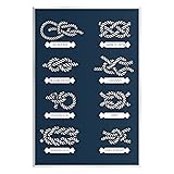 Boating Knots Nautical Diagram 13 x 19
