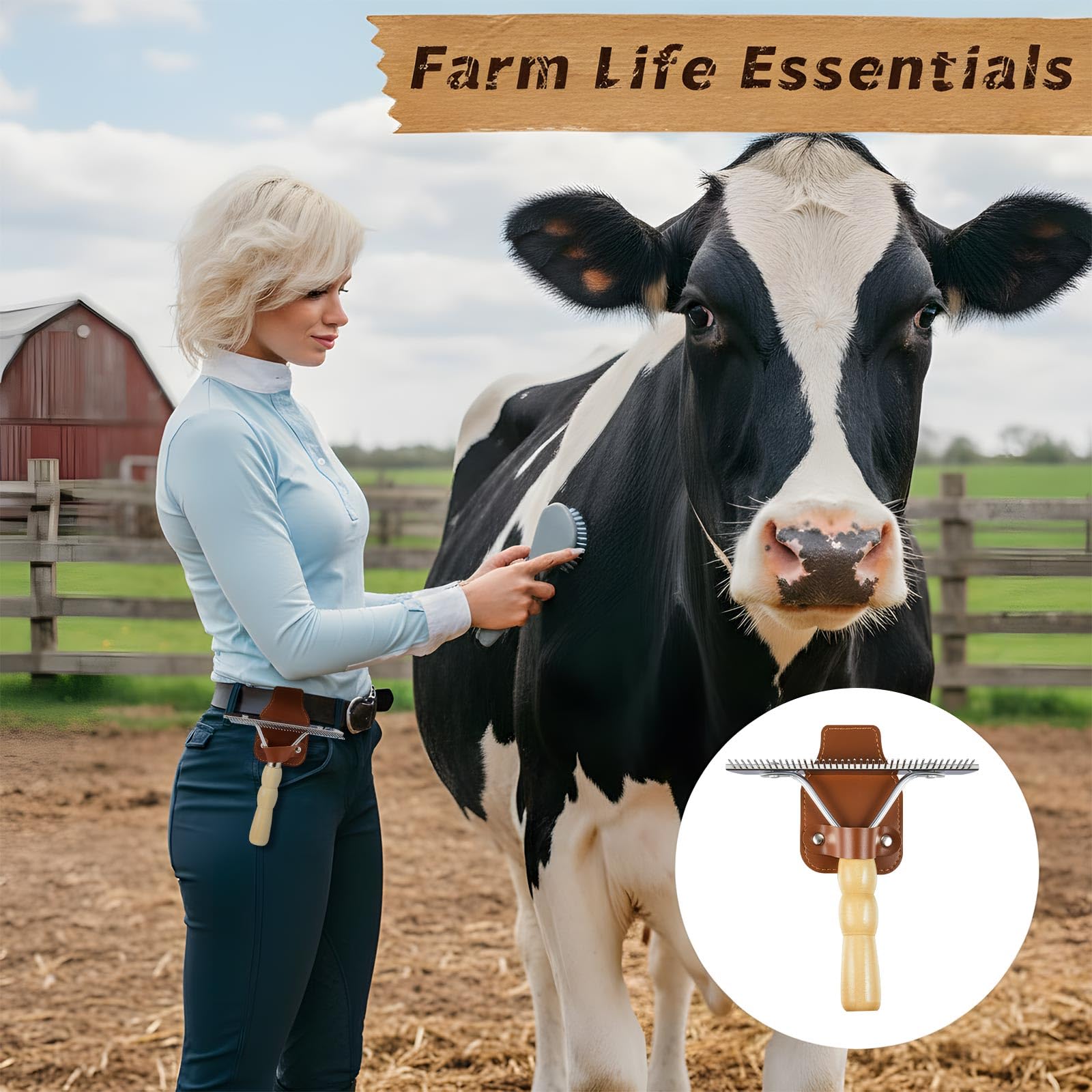 Horse Show Comb & Holder - Grooming Set -5