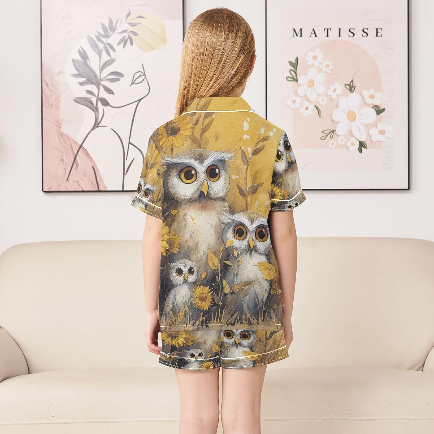 Silk Pajamas Sets Soft Satin 2 Piece Pjs Set Short Sleeve Sleepwear Nightwear