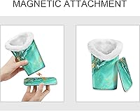 Vista 75 de Fintie Soporte para anteojos forrado de felpa con base magnética, estuche de cuero vegano prémium para lentes