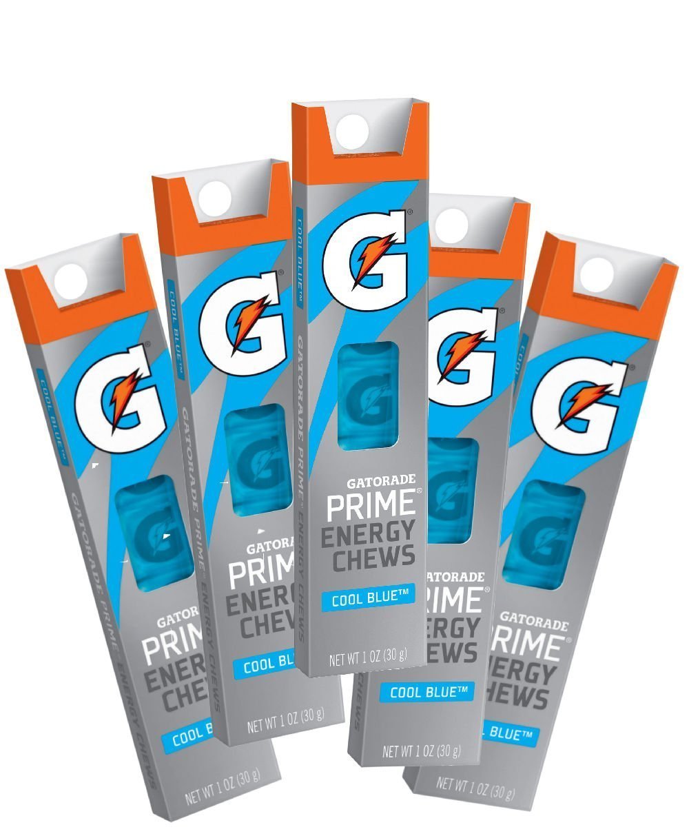 Gatorade Prime Cool Blue Energy Chews5 (6 Count) Packs Amazon.de