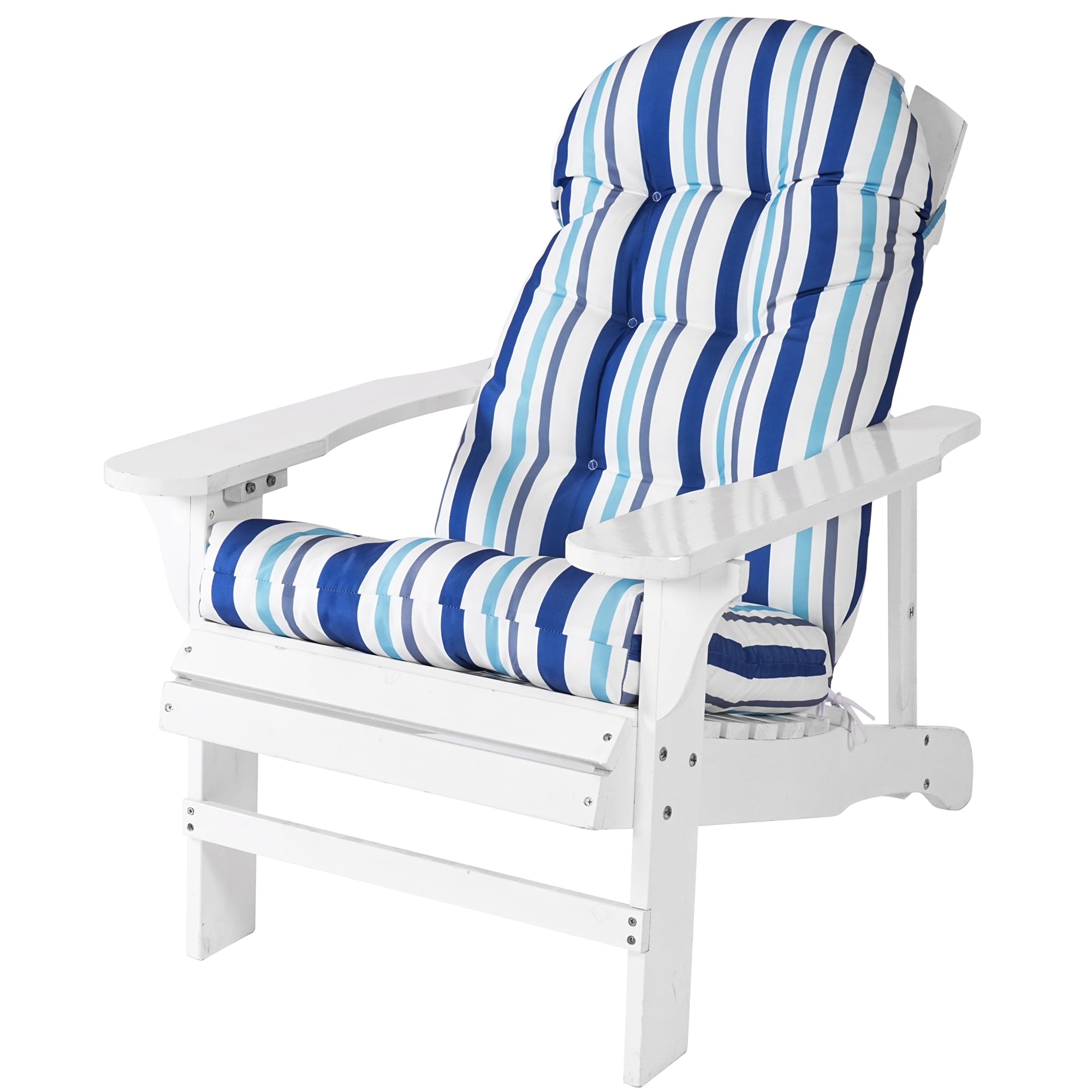 Enipate Weather Resistant Adirondack Chair Cushions High Back Rocking Chair Cushion Indoor Outdoor Patio Tufted Thicken Lounge Cushion Seat Pad