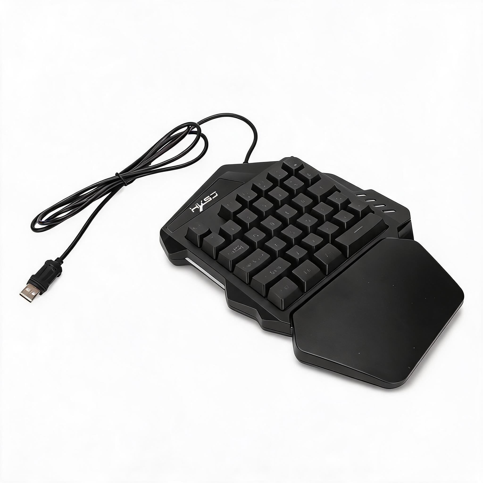 Tastiera da Gioco a Una Mano, Retroilluminazione RGB, 35 Tasti Ergonomici Mini Tastiera Meccanica, Keypad Portatile per FPS MMORPG, Cablata