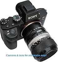 Vista 5 de Fotasy lente ANAF Sony Minolta MA AF para cámara Sony NEX E-Mount, color negro