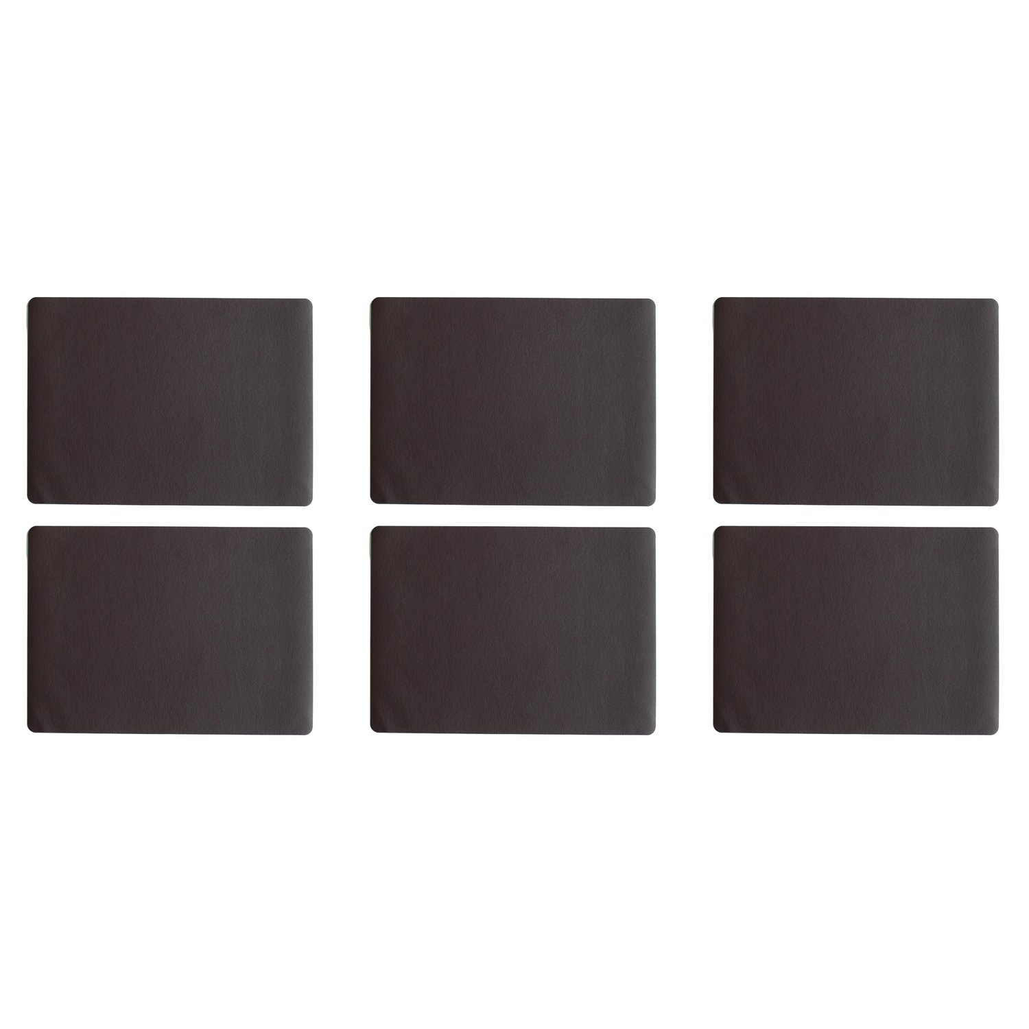 ASA SELECTION 7804420 'Table Top effetto pelle' Tovaglietta, 46 x 33 cm, Plastica, Cioccolato (6 pezzi)