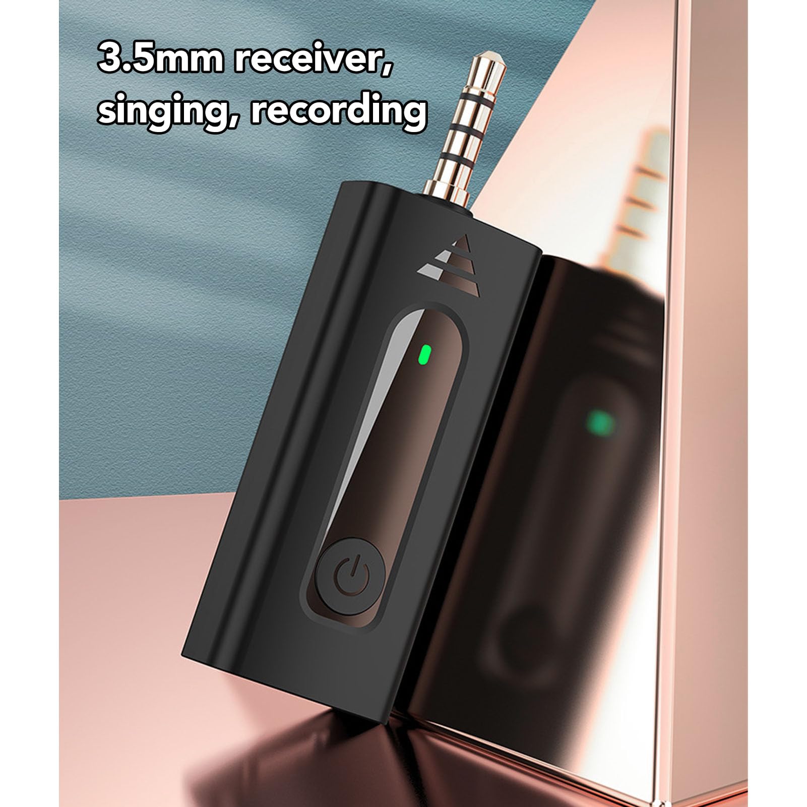 Microfono Lavalier Wireless Foro da 3,5mm, Microfono Lavalier Wireless a Cancellazione Automatica Professionale, Microfono Risvolto K35, Plug and play.