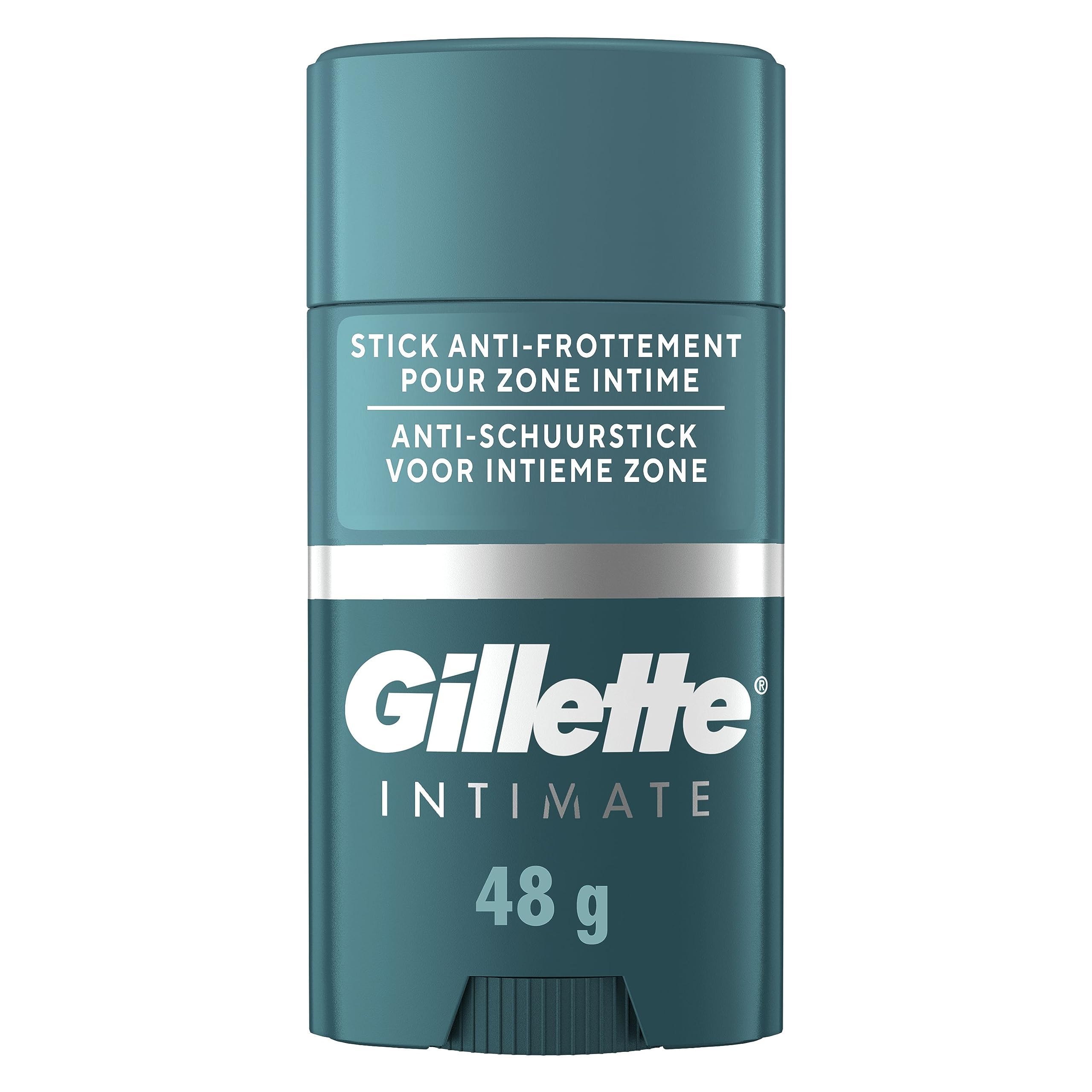 Gillette Gillette Intimate w sztyfcie zapobiegający zarysowaniom, redukuje tarcie, dla mężczyzn, łatwe zastosowanie, testowany dermatologicznie