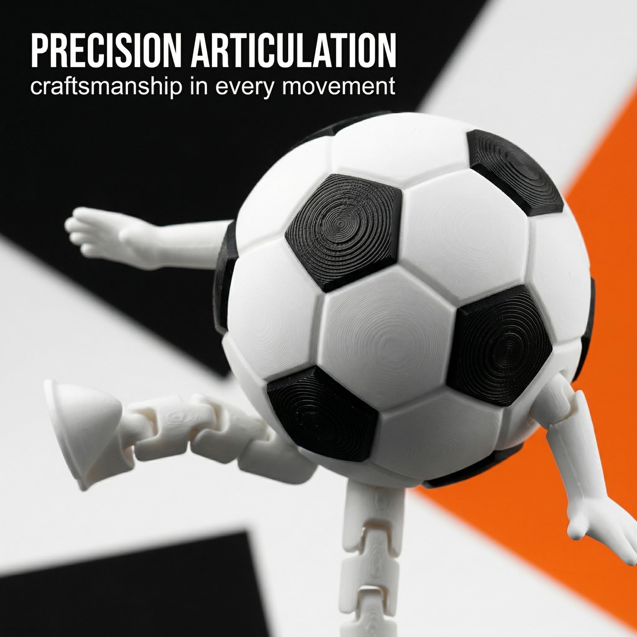 Collection de figurines de ballon de football, ornements de sport miniatures, Souvenirs de la Coupe du monde de football 2026, avec pieds articulés, mini décoration de bureau pour la maison, le bureau