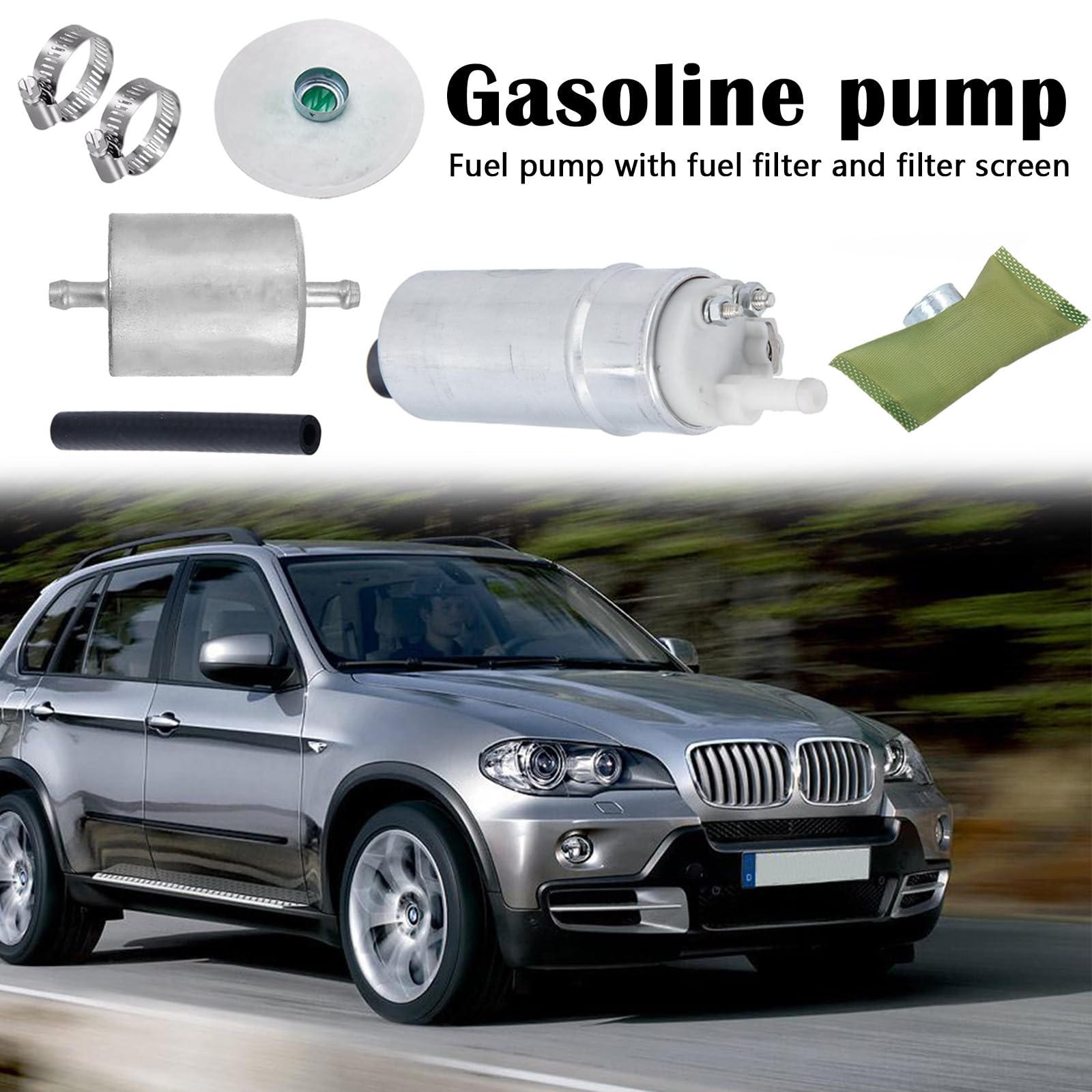 Pompe à Carburant 12V 43mm Pour BMW R1100RT/R1150GS/R1150RT - Réf. 16141341231 - Débit Élevé, Installation Directe