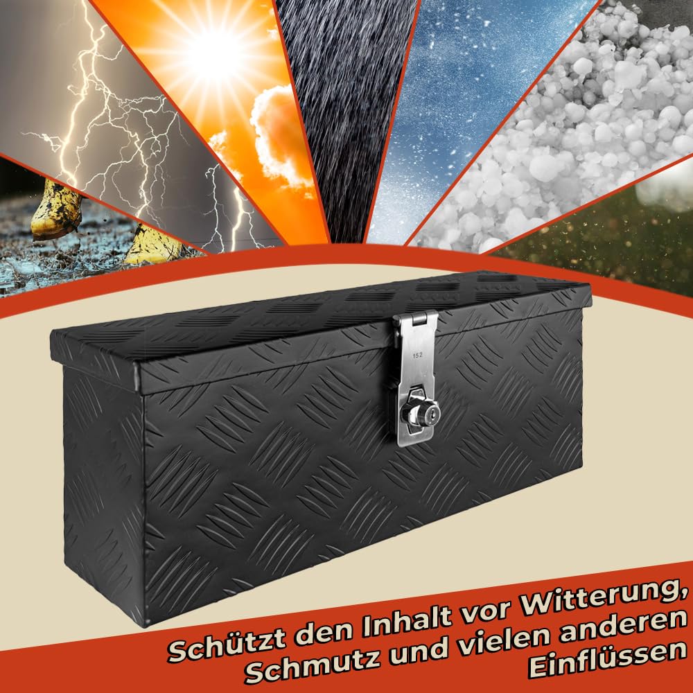 Trucky Truckbox Aluminium Abschließbar Deichselbox Alu Kiste Anhängerbox