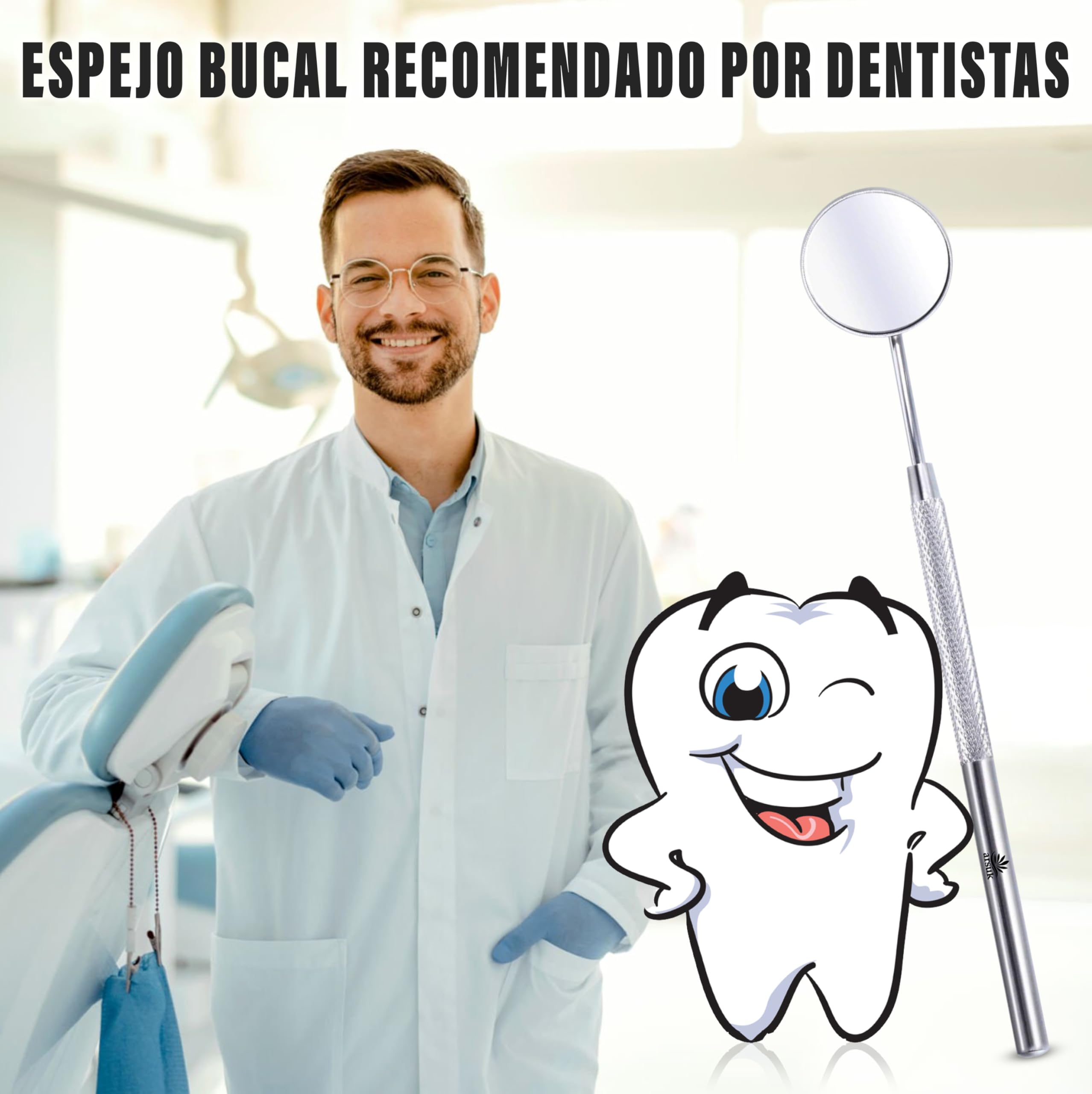 Espejo Dental con Mango Instrumentos dentales ARSUK