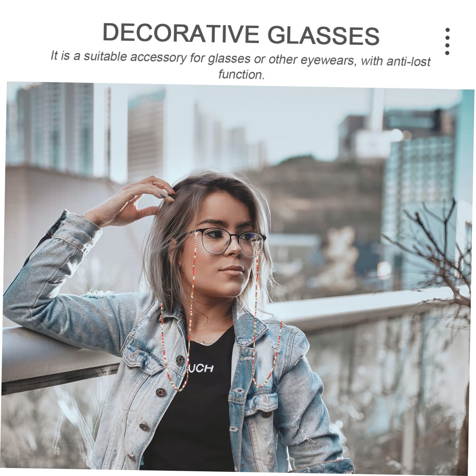 LIFKOME 3 Juegos De Cadenas Para Colgar Gafas Reutilizables Con Estilo Accesorio Para Gafas De Sol Fácil De Usar Multifunción 8 Piezas X 3