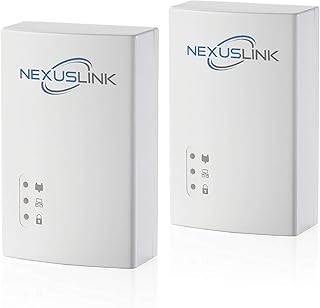 NexusLink G.hn Powerline Ethernet Adapter | 1200 Mbps | Gigabit Port, Power Saving, Home Network Expander with Stable Ethernet Connection for Online Gaming, Video Streaming | 2-Unit Kit (GPL-1200-KIT)