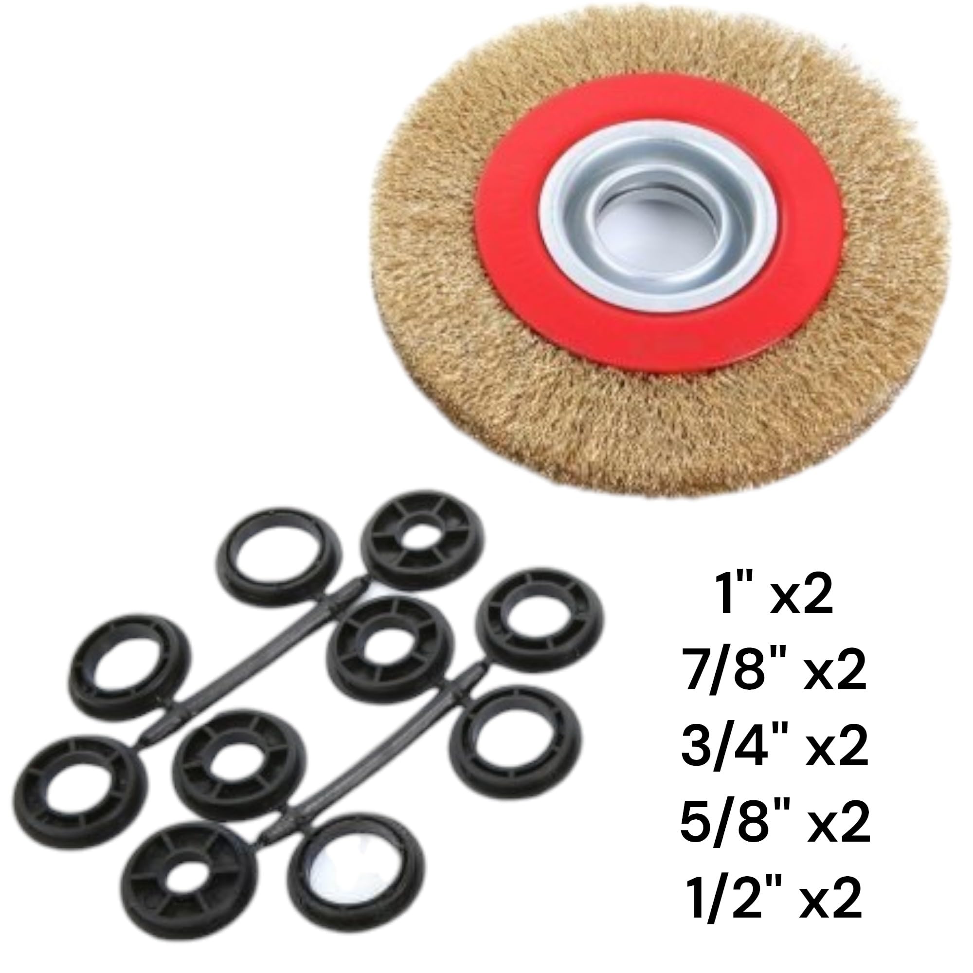 Spazzola Circolare In Filo D'Acciaio 175 Mm Per Smerigliatrice - Disco Per Rimozione Ruggine E Vernice - Foto 3