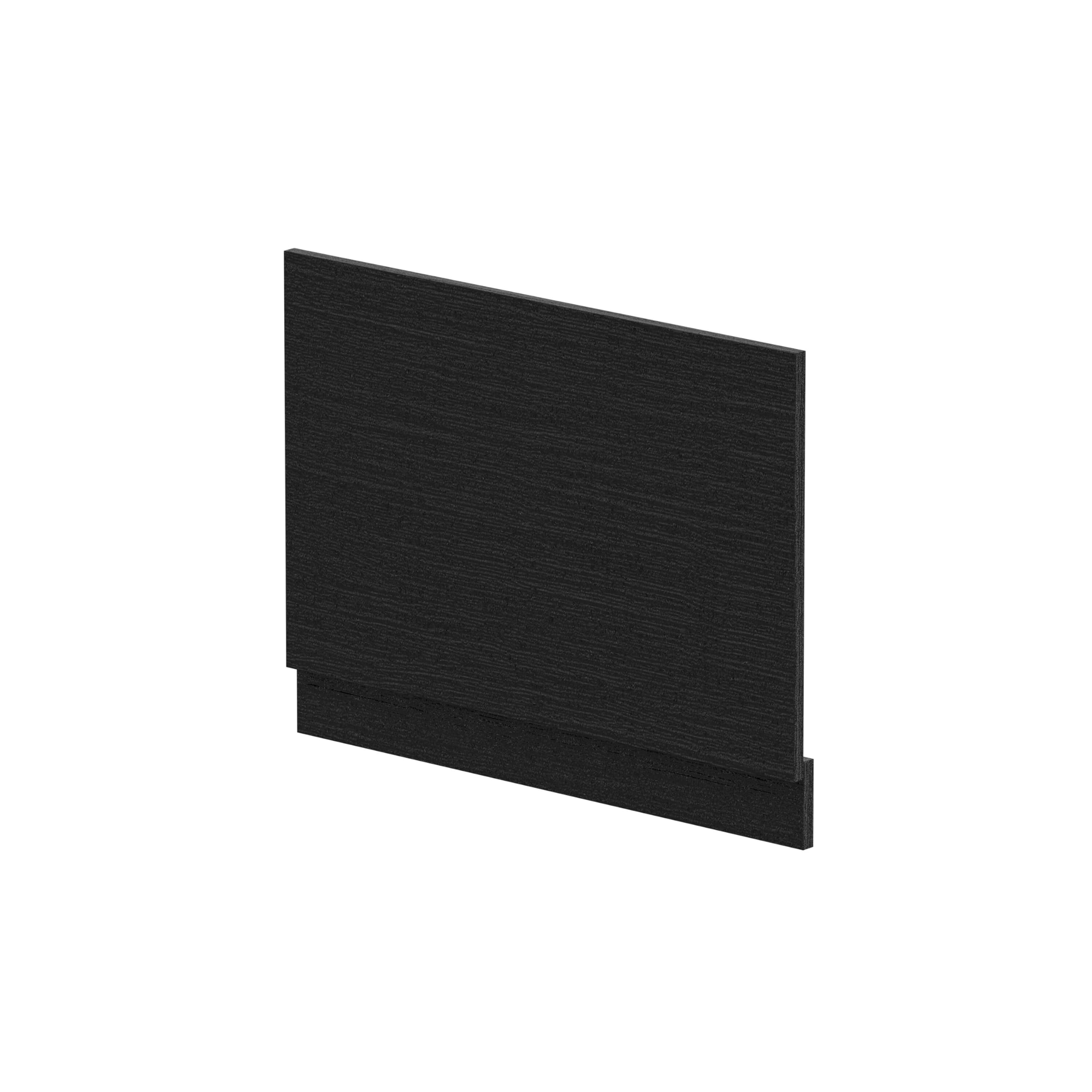 Balterley 750Mm Bath Mfc End Panel & Plinth - Woodgrain Charcoal Black