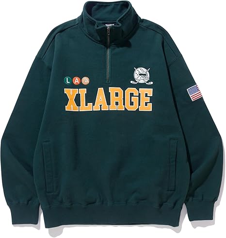 大人気 XLARGE HOCKEY HALF ZIP SWEATSHIRT ストリートコーデに Amazon.co.jp: [エクストララージ] スウェット HOCKEY HALF ZIP