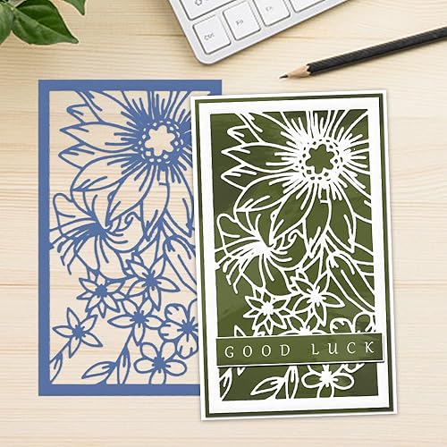 Miniatura 10 de Troqueles de corte de fondo de marco de flores pequeñas, moldes de plantilla de metal, herramienta de estampado de flores para hacer tarjetas,