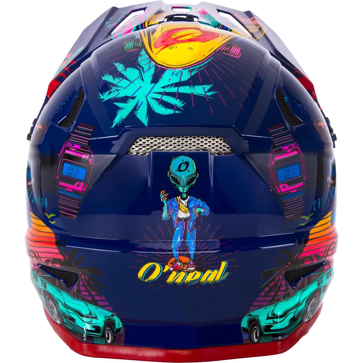 O'NEAL | Casco da mountain bike | Bambini | MTB| Calotta in ABS, Prese d'aria per una ventilazione e un raffreddamento ottimali, Standard di sicurezza EN1078 | Casco Sonus Youth Rex | Multi | Taglia L