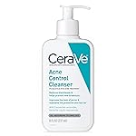 CeraVe Acne Treatment Face Wash, Salicylic Acid Cleanser with Purifying Clay, Niacinamide, and Ceramides, Pore Control and Blackhead Remover, 8 Ounce