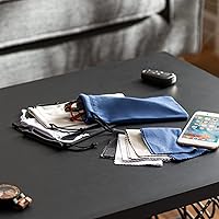 Vista 2 de Yogo Vision Microfiber Glasses Pouch n Cloth 4 Set Protect Eyewear Smudges Dirt Ultra-Soft Lens Cloth Bags w/Drawstrings