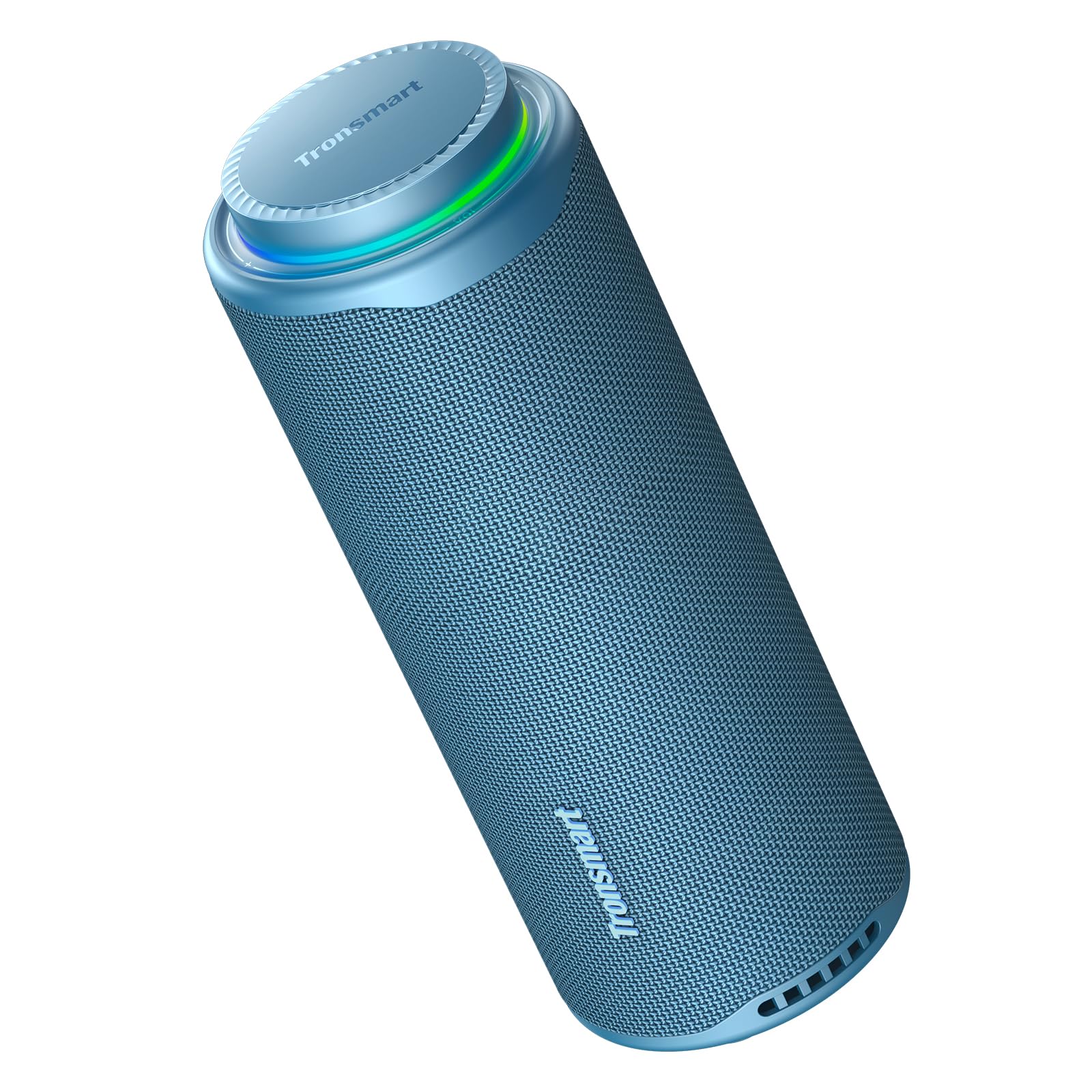 Tronsmart T8 Altoparlante Bluetooth portatile per esterni, suono più potente e nitido da 40 W, suono a 360°, audio a 2.1 canali, IPX7, personalizzate audio e luci, cordino portatile (blu)
