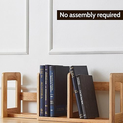 Miniatura 3 de klotski Estantería de escritorio expandible, estantería de madera orgánica para organización de archivos, mini estantería organizadora de estantería