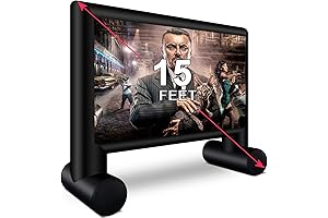 Inflatable Projector Screen 15ft Inflatable Movie Screen Outdoor with Air Blower