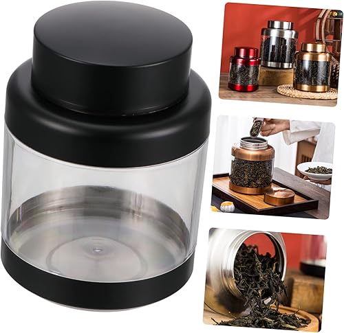 Miniatura 2 de PRETYZOOM Tarro sellado de grano de café de acero inoxidable para miel, recipientes de vidrio con tapas, recipiente sellado para alimentos,